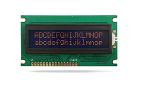 字符型车载液晶模块JXD1602C STN兰屏橙字