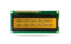 字符型车载液晶模块JXD1602A 黄绿屏橙光