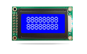 字符型车载液晶模块JXD0802A 兰屏白光