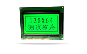 图形点阵医疗器械液晶模块JXD12864A 黄绿屏翠绿光