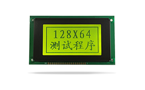 图形点阵医疗器械液晶模块JXD12864-1 黄绿屏